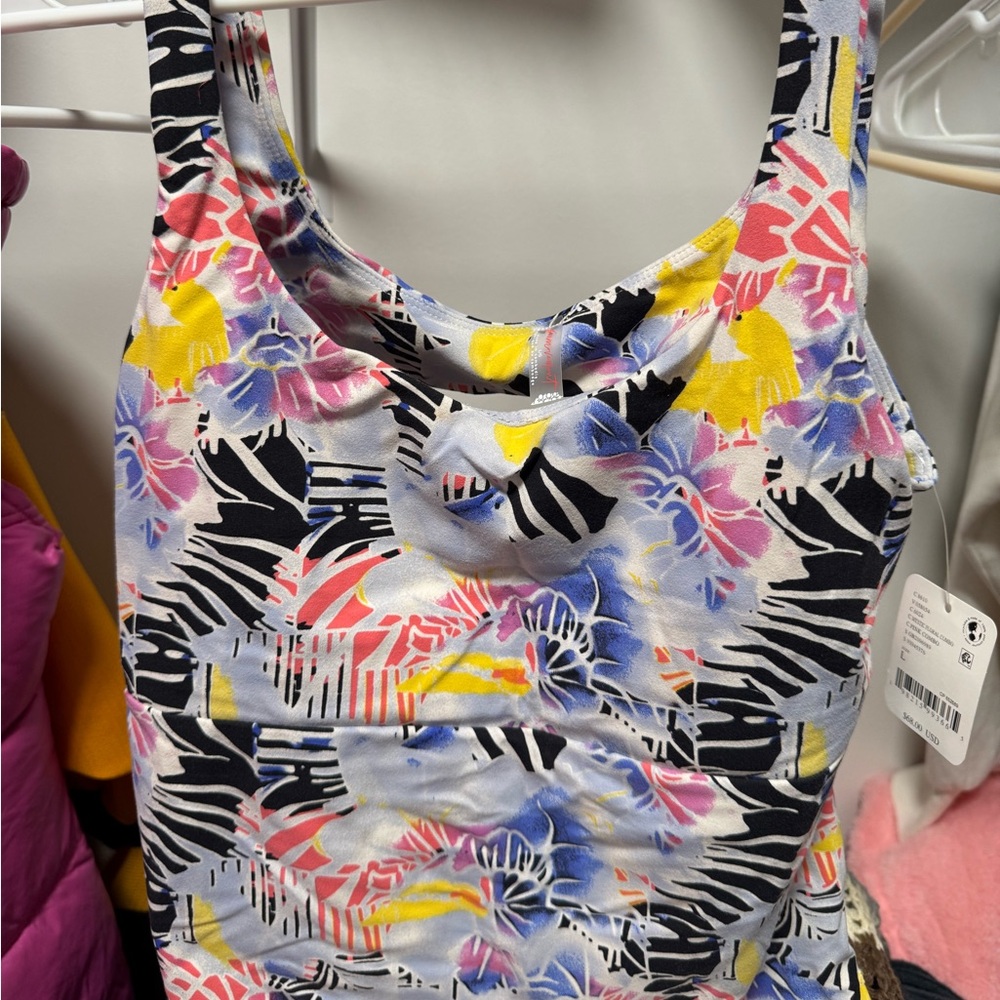 Free People Multicolor Floral Tank Top